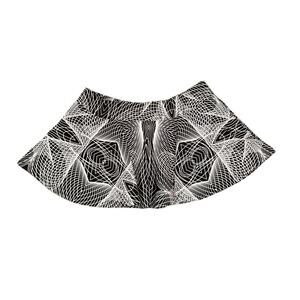 iHeartRaves Mini Reflective Circle Skater Skirt Festival Raves EDC Ultra Large